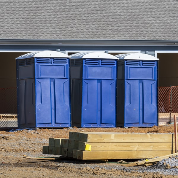 what is the maximum capacity for a single porta potty in Noblestown PA